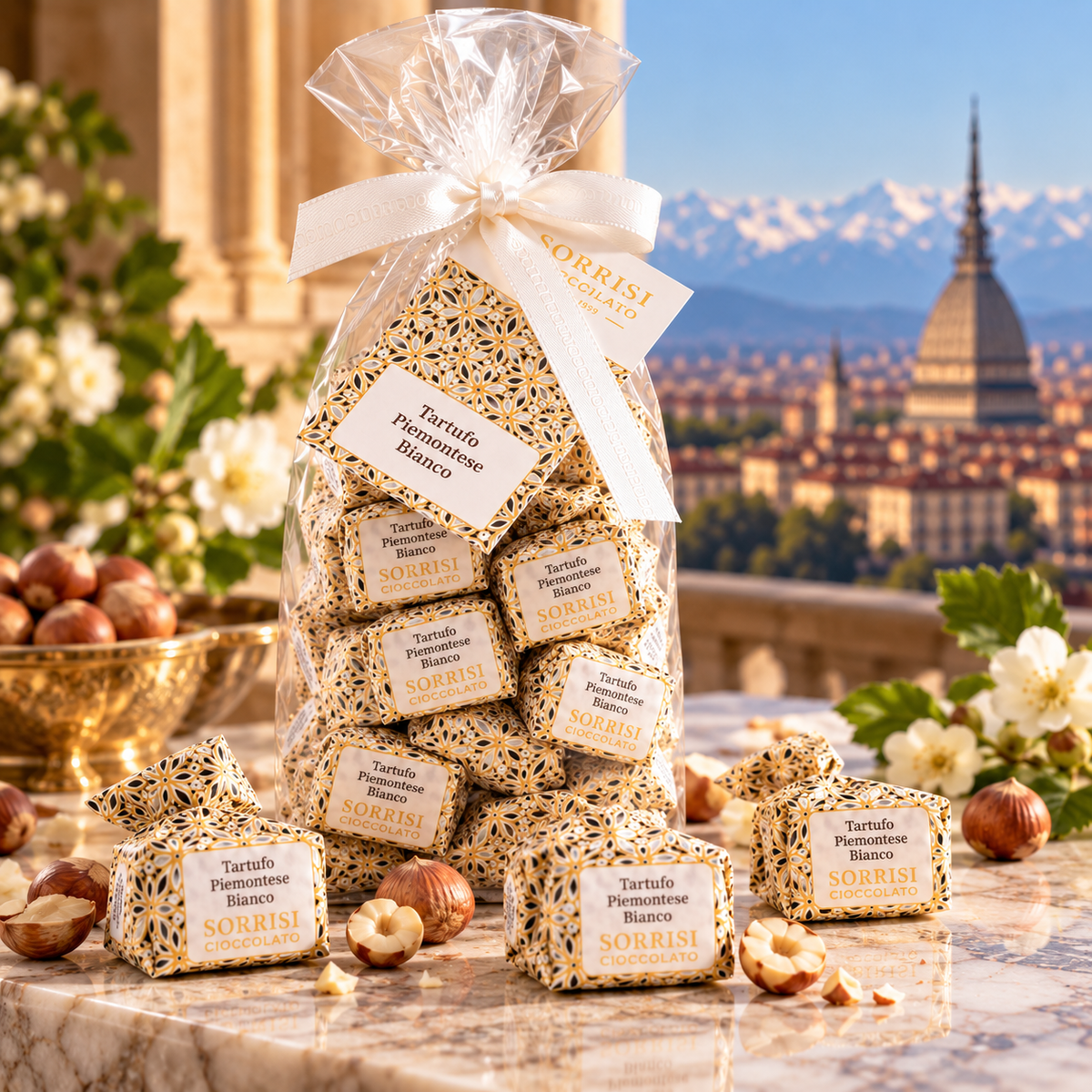 Tartufo Bianco, tartufi di cioccolato bianco di Torino, Boella&Sorrisi, 200 g