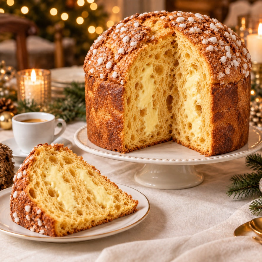 Boella Panettone Crema Zabaione, Premium Panettone from Turin, 1000 g