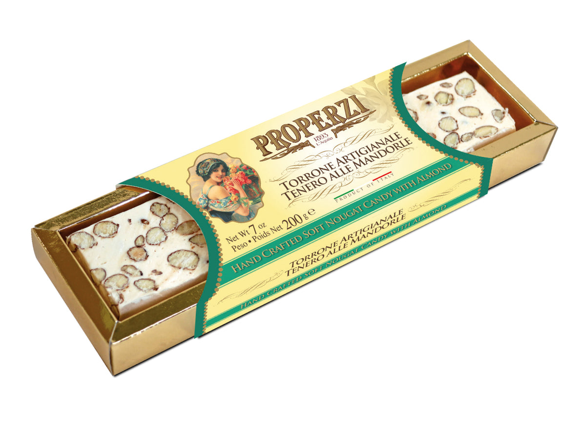 Properzi Torrone mit Mandeln, weich, 200 g