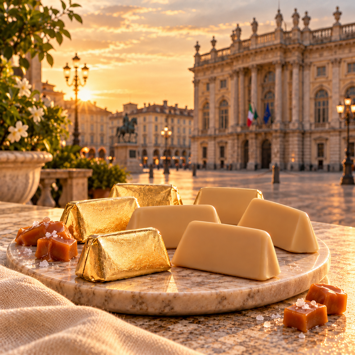 Gianduiotto al cioccolato bianco con caramello salato, Sorrisi, 200 g