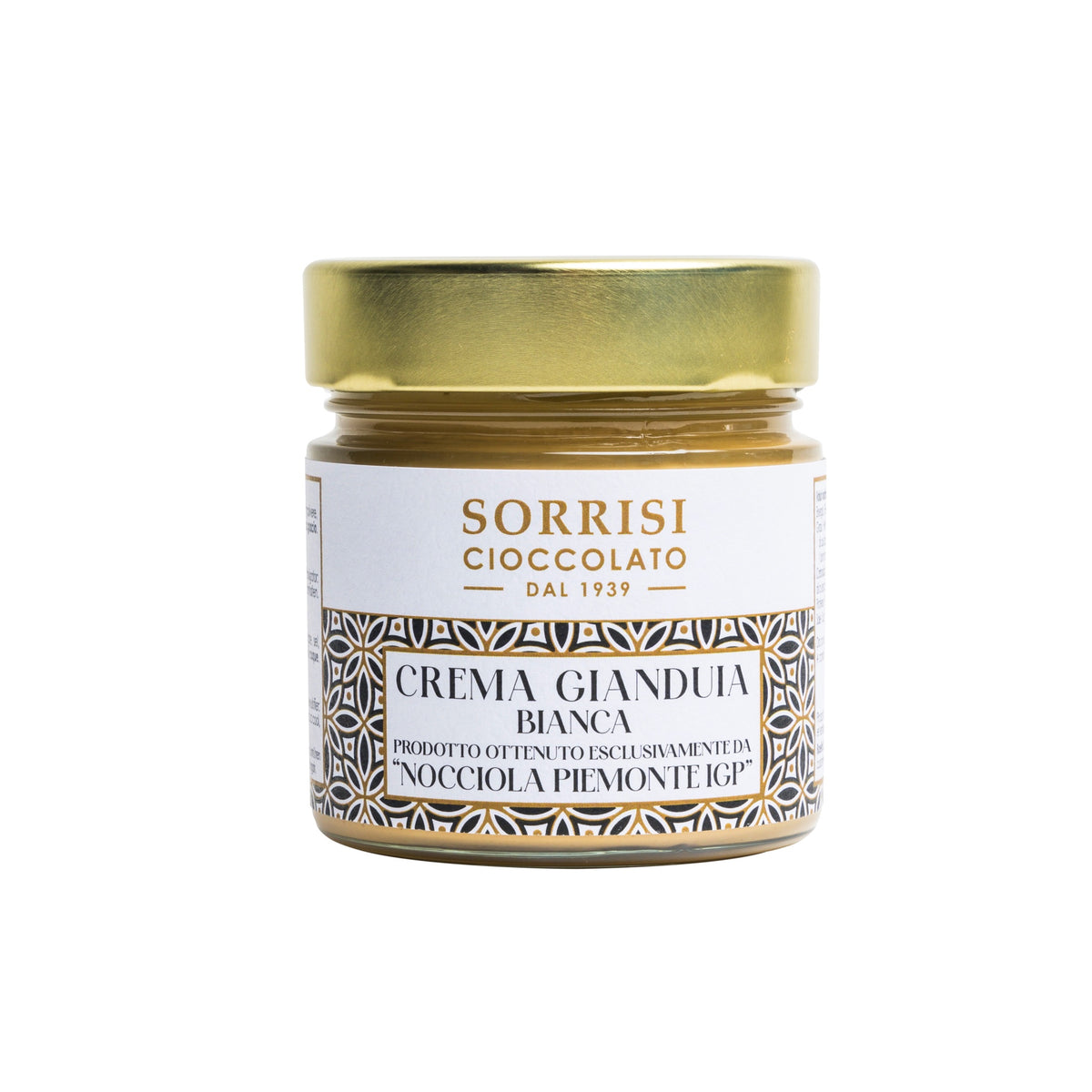 Sorrisi Crema Gianduia Bianca, crema leggera alla nocciola di Torino, 220 g