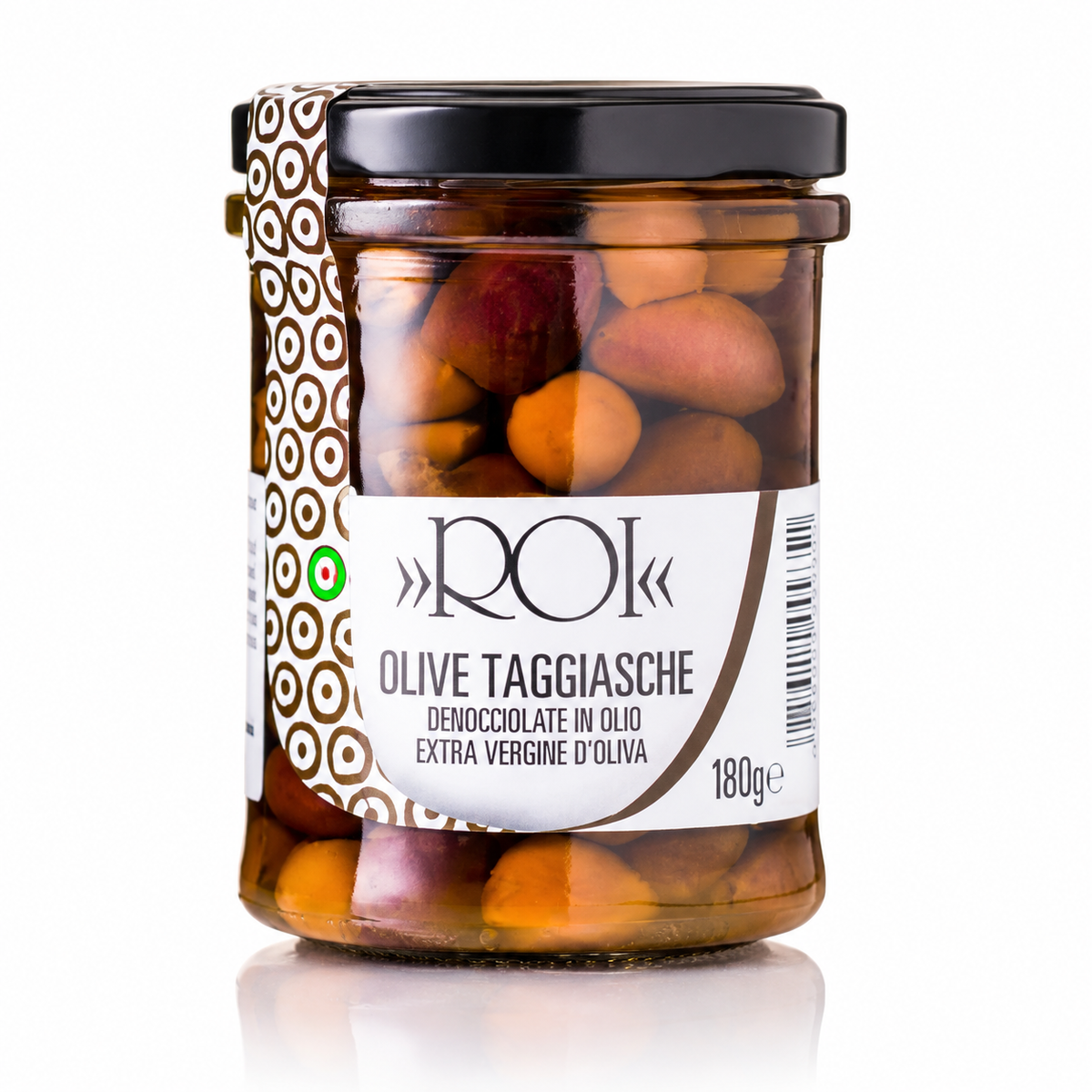 ROI Olive Taggiasche/Taggiasca in Olio Extra Vergine, 180 g