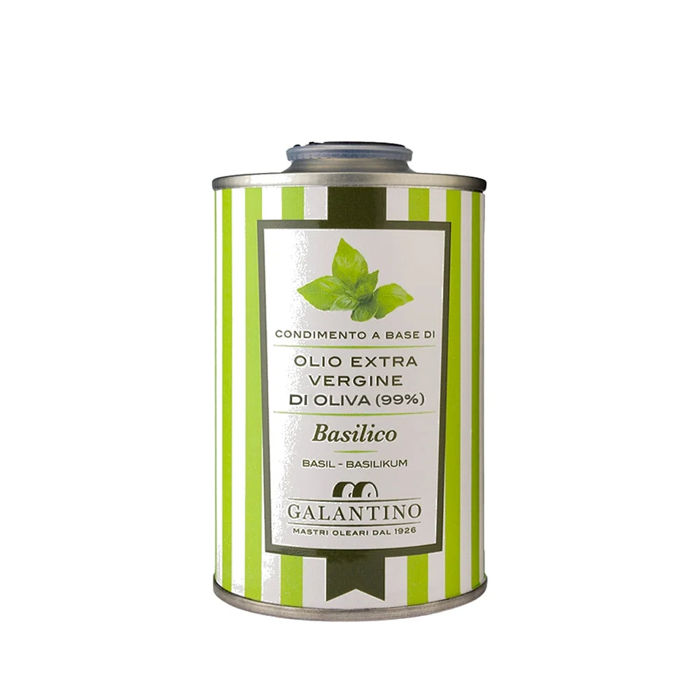 Galantino Basilikumöl-Olivenöl extra Vergine mit Basilikum, 250 ml