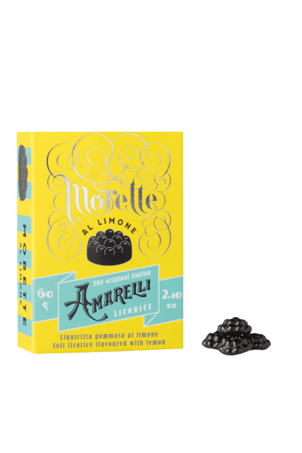 Lemon flavored licorice candies – Amarelli 60g