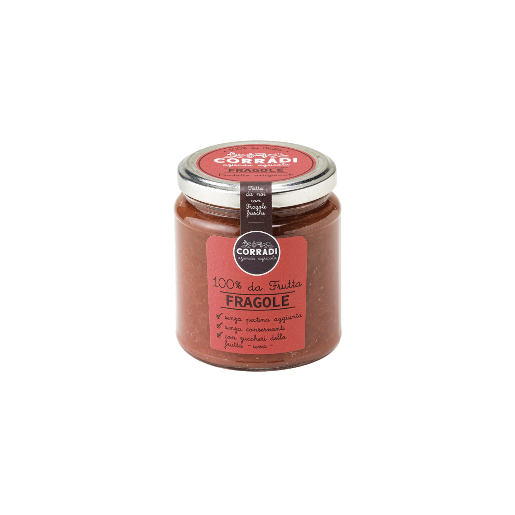Fruit cream 100% strawberry, without sugar, 300g