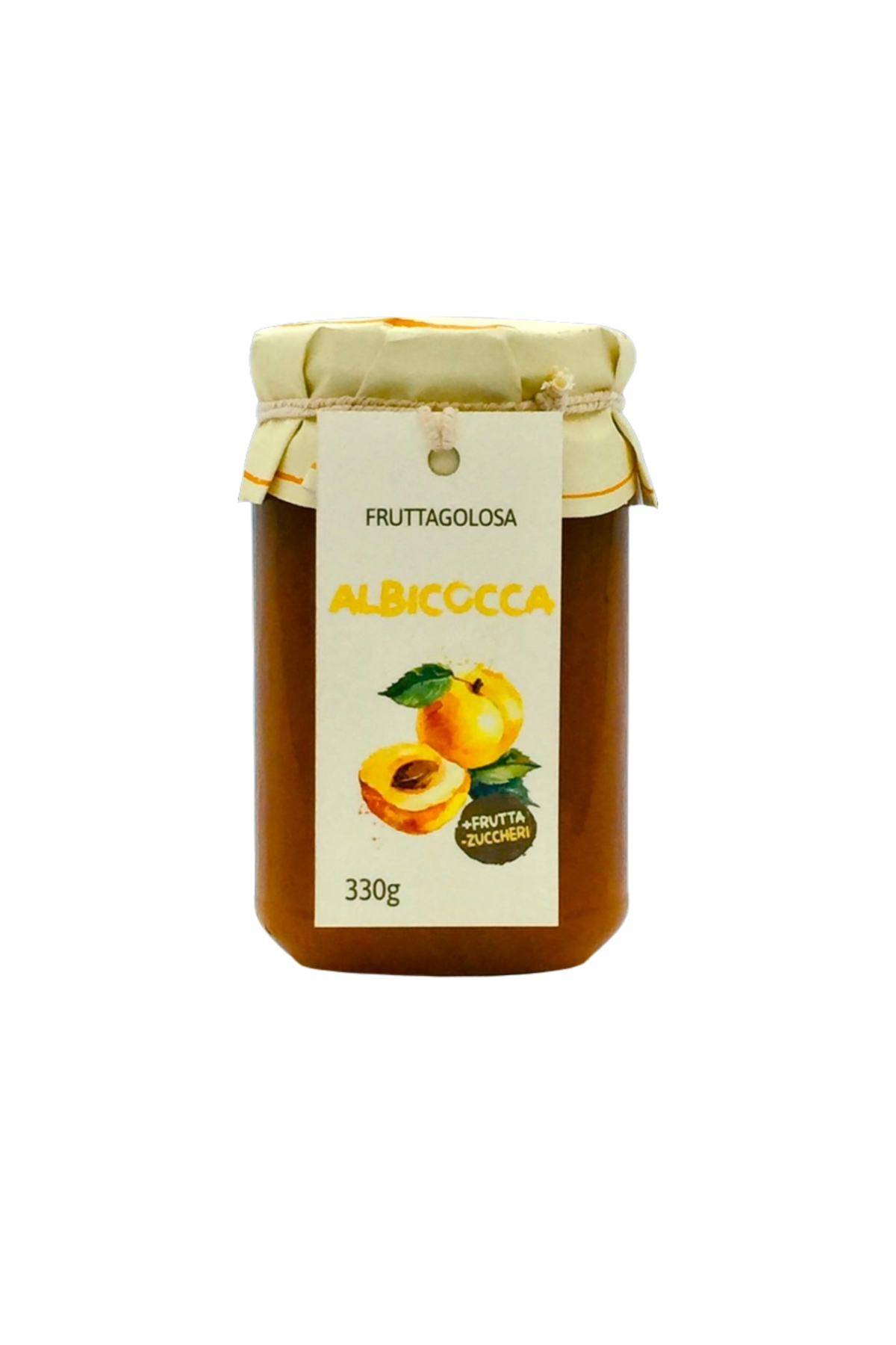 Fruttagolosa apricot jam with little sugar 310 g