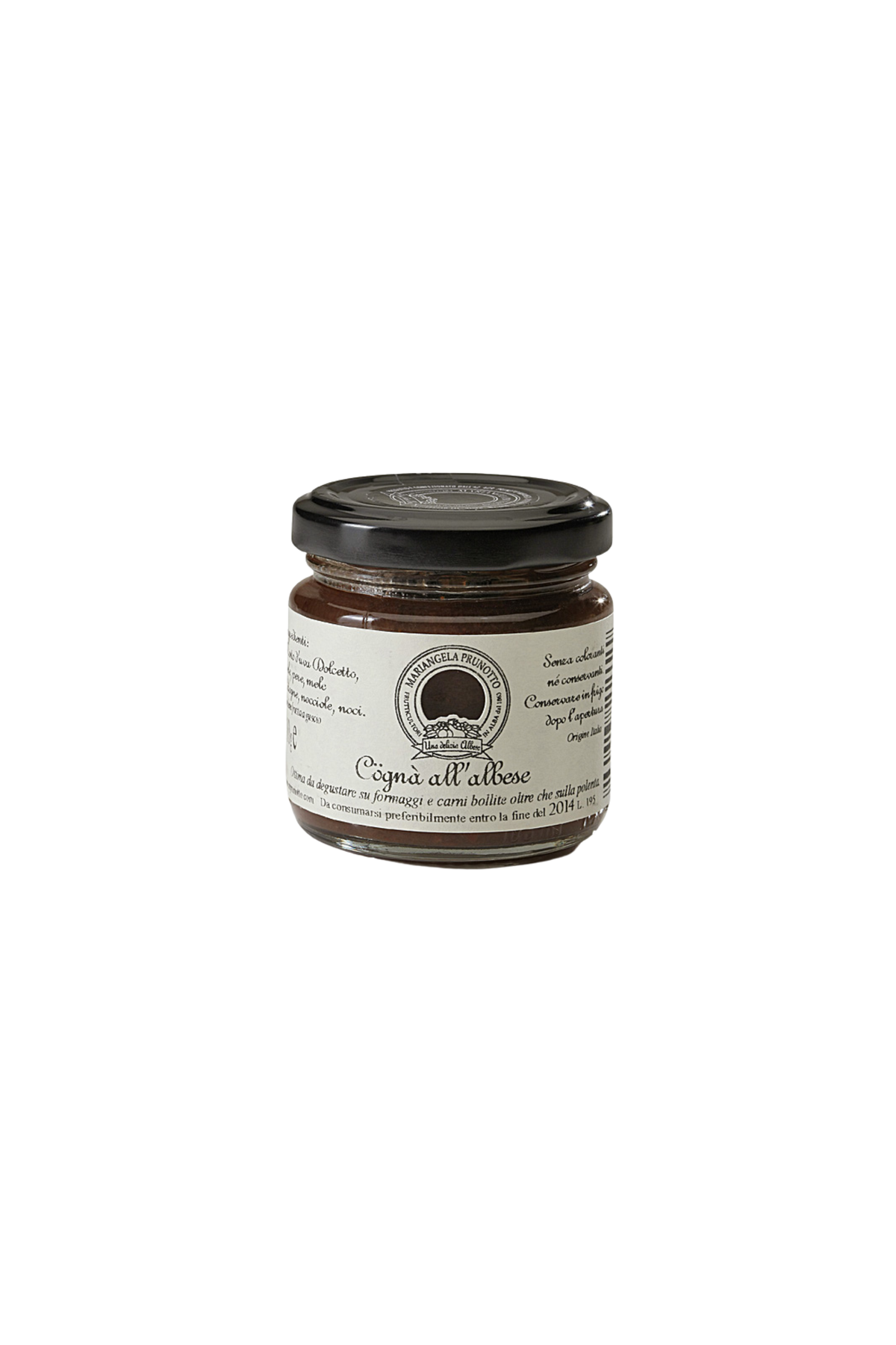 COGNÀ ALL'ALBESE - Traditional Piedmontese grape must jam with nuts (110 g)