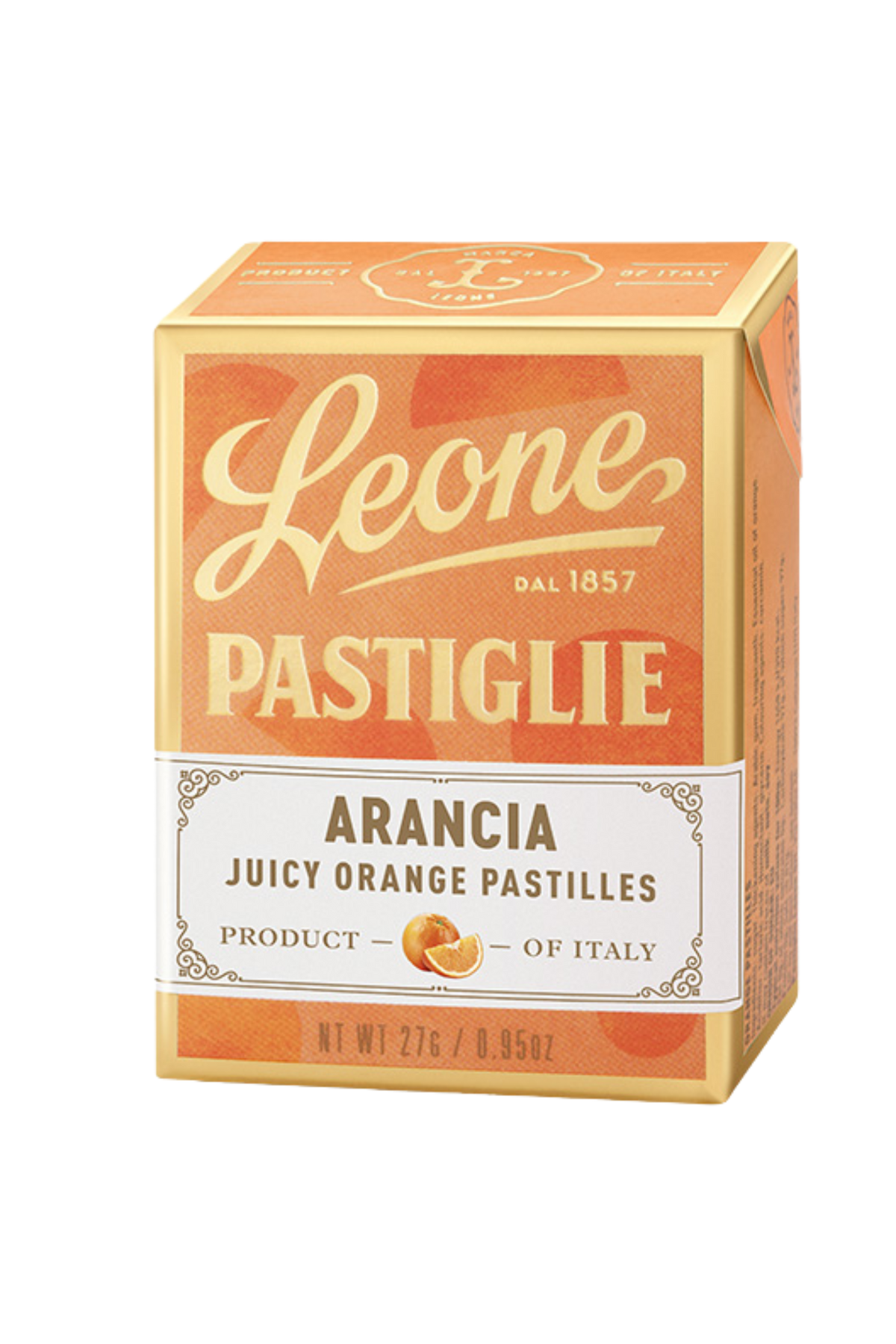 Pastilles oranges – Leone 27 g
