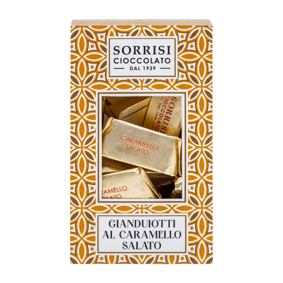Gianduiotto blanc au caramel salé, 200 g