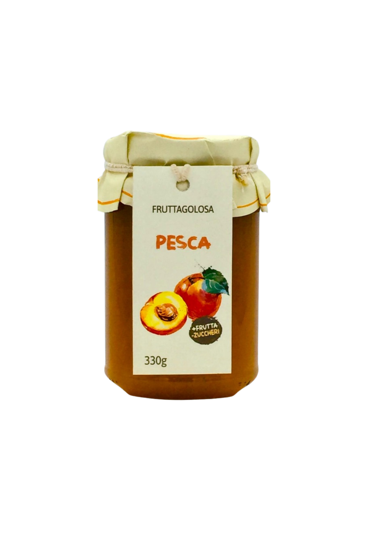 Confiture de pêches Fruttagolosa avec peu de sucre 330 g