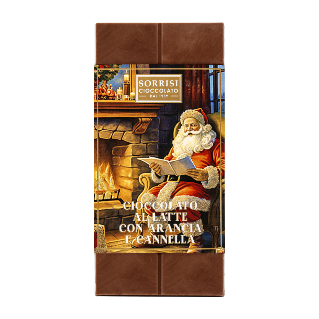 Weihnachts - Milchschokolade mit Orange und Zimt, Sorrisi, 80 g