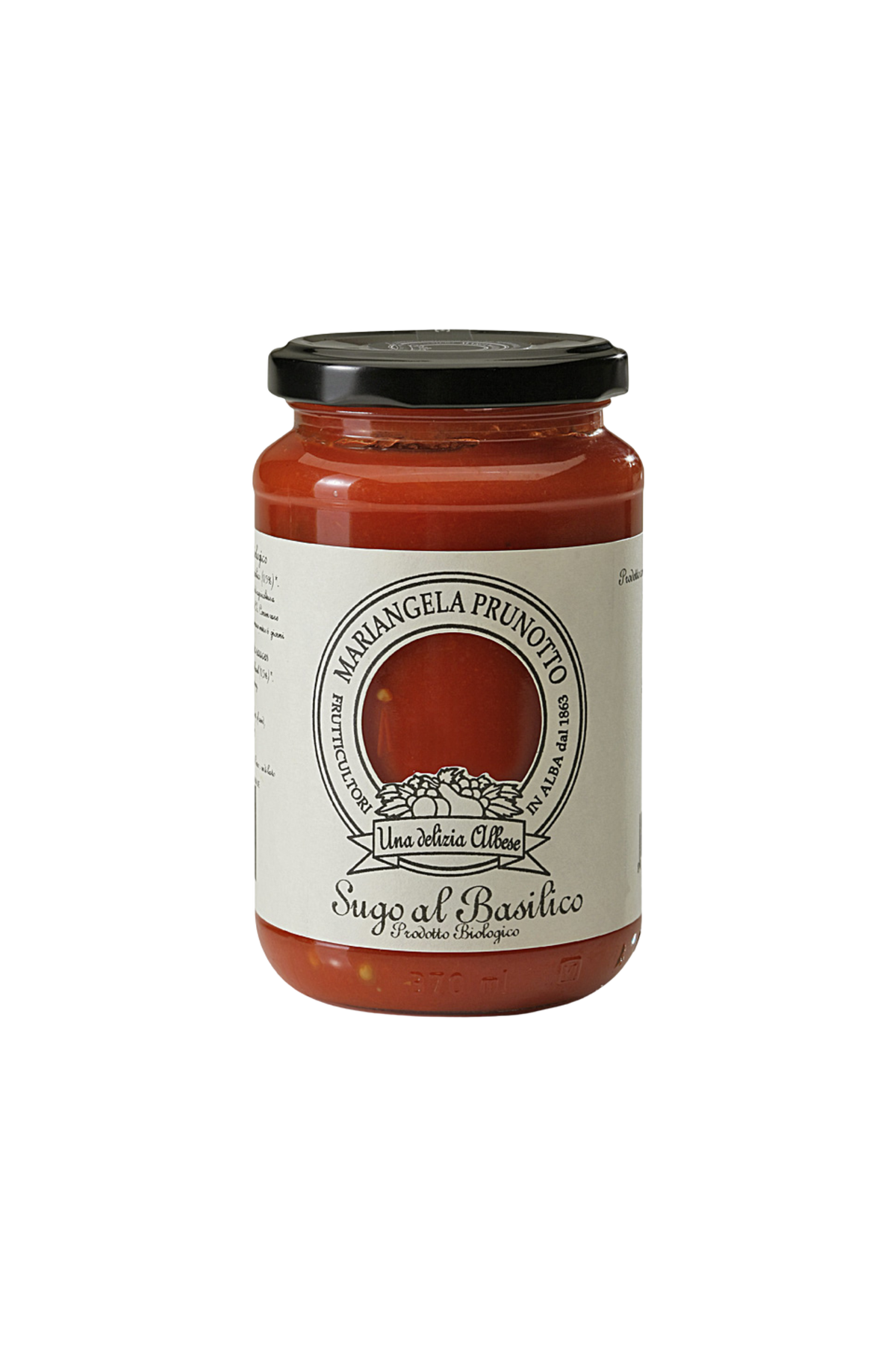 Sugo per pasta biologico con pomodoro e basilico 340 g