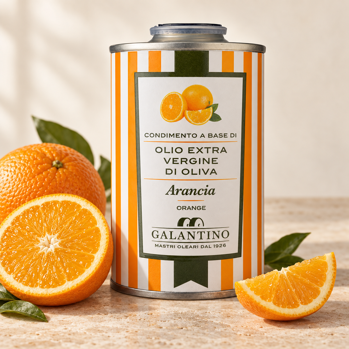 GALANTINO, olio all'arancia, olio extravergine di oliva all'arancia, 250 ml