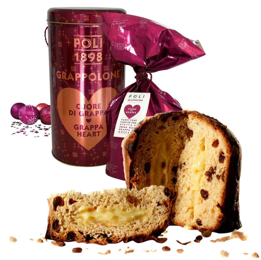 Poli Panettone Grappolone mit Grappa-Moscato-Creme, Jacopo Poli, 950 g