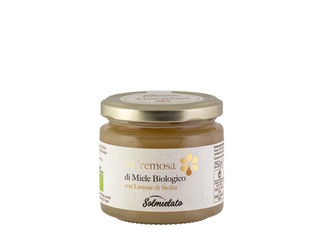Bio-Honigcreme mit sizilianischer Zitrone, 250 g