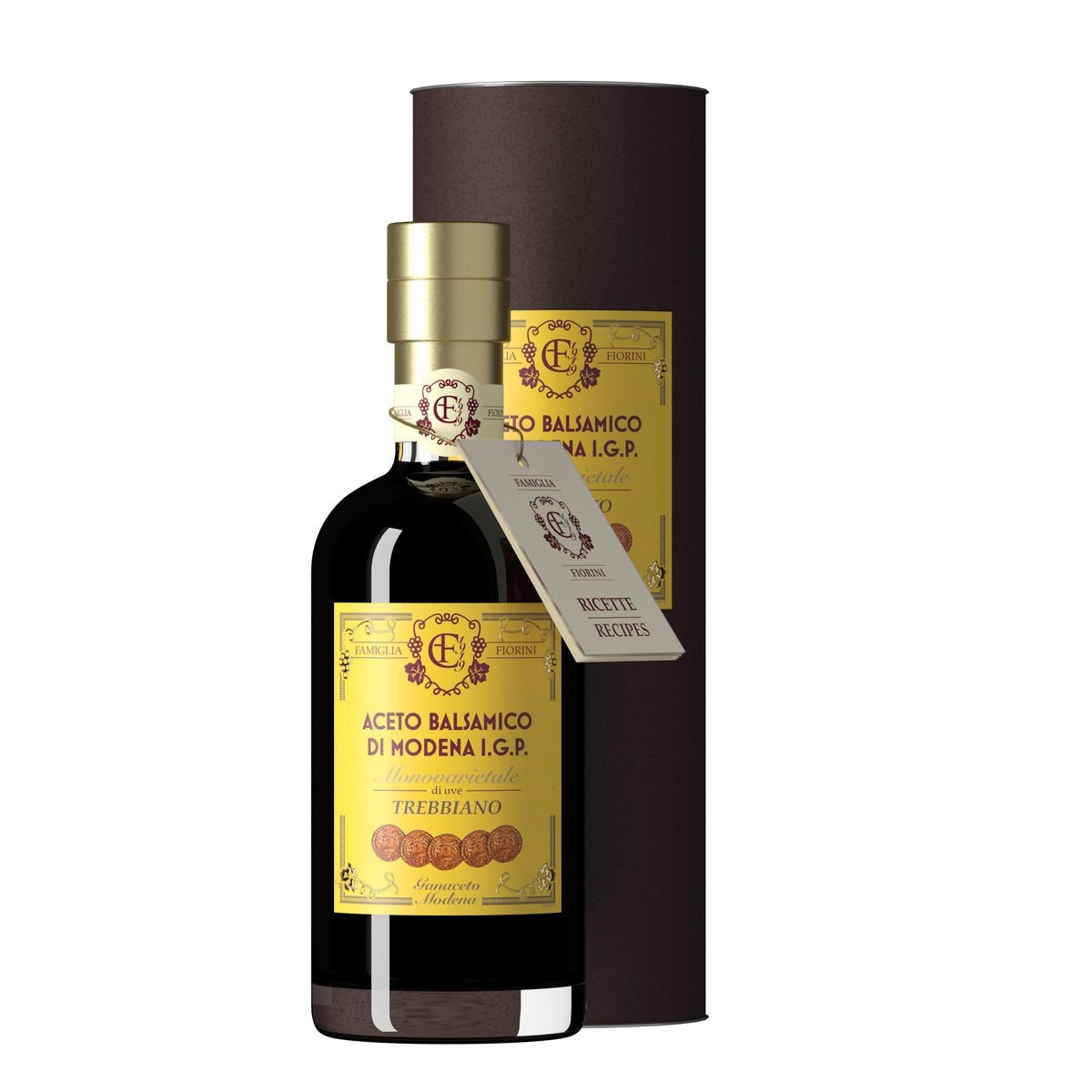 Aceto Balsamico di Modena IGP, Monovarietale Trebbiano, Fiorini, 250 ml