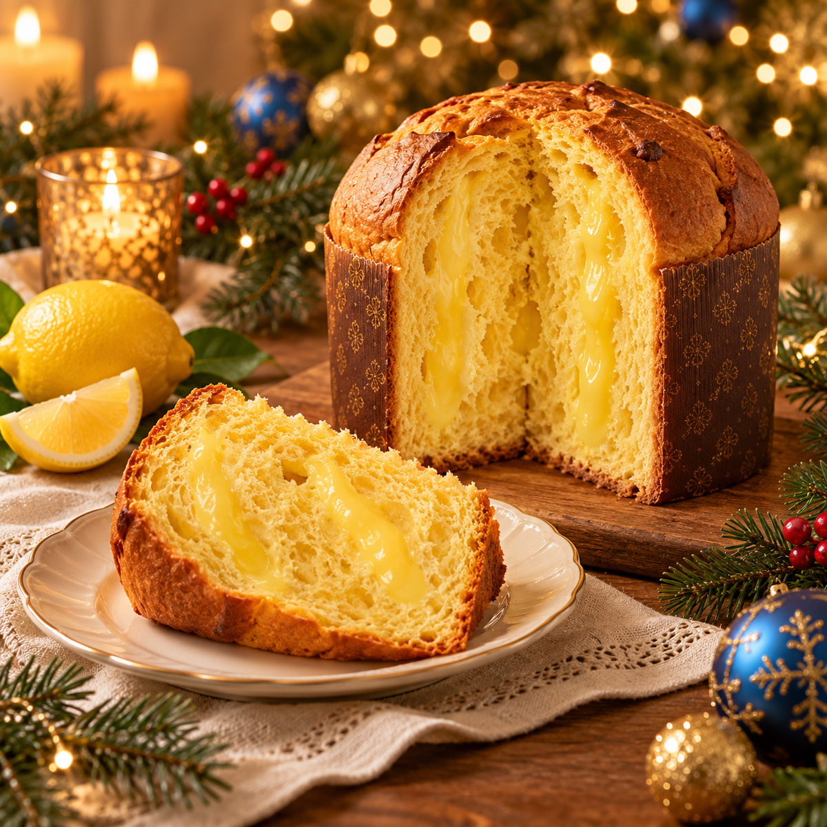 Valentino Panettone with lemon cream, 500 g
