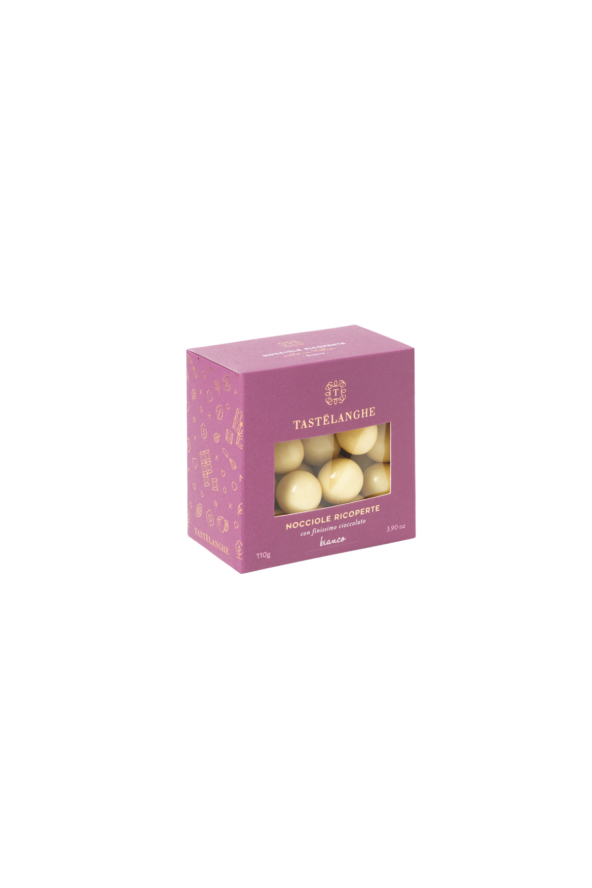 Hazelnuts (IGP) in white chocolate (110 g)